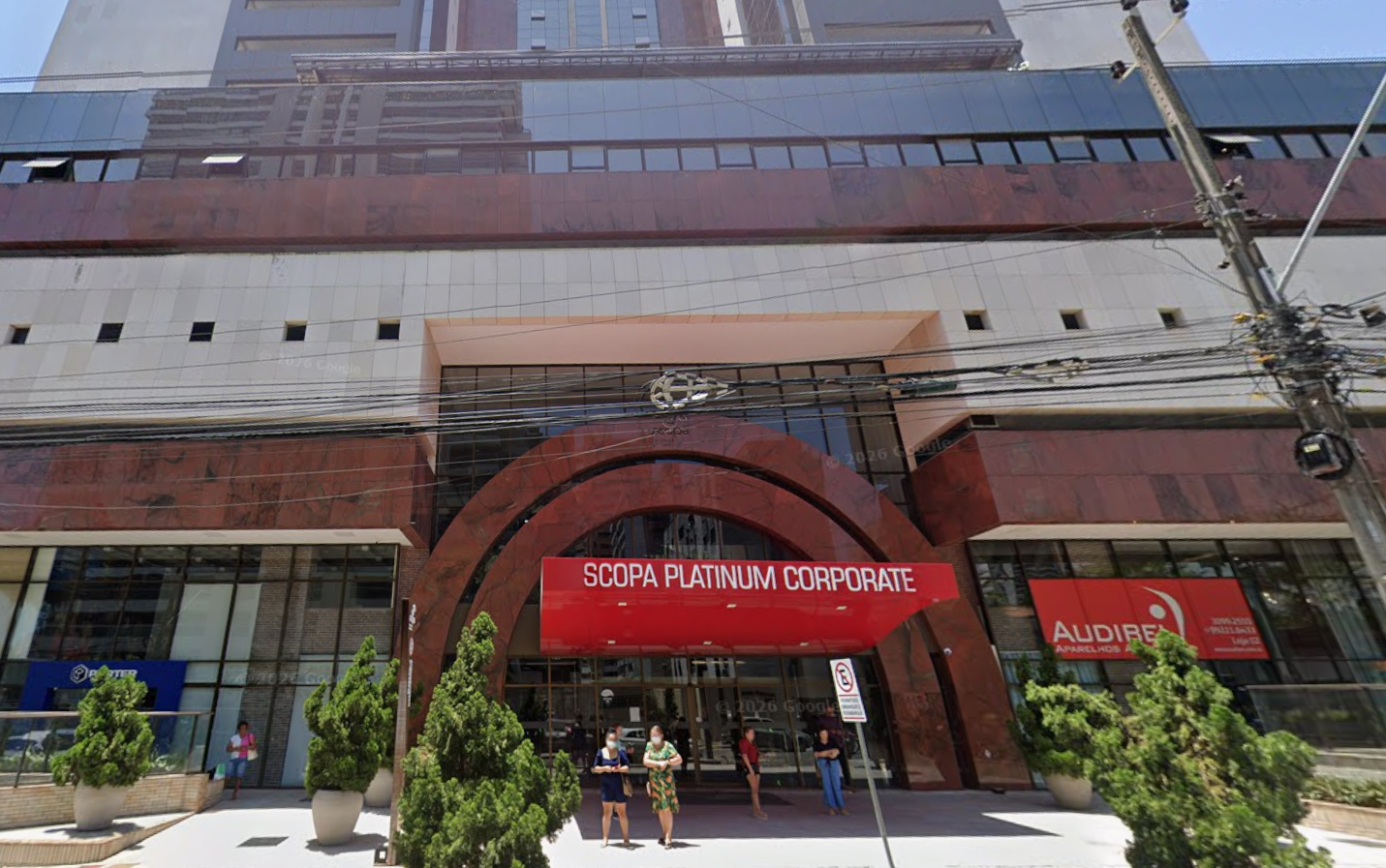 Fachada do edifício Scopa Platinum Corporate, na Aldeota, onde fica o consultório do Dr. Fabrício